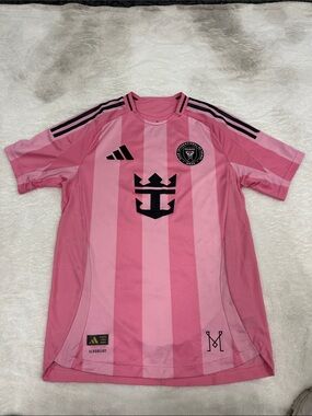 Brand New adidas Messi Pink Miami International Mens Soccer Jersey